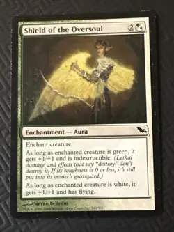 Shield Of The Oversoul X1 Shadowmoor Ex Condition See Pics Front/back - Image 1