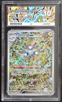 ⭐ACE 10 Magneton 159 ⭐Black Star promo Surging Sparks Pokemon READ DESCRIPTION - Image 1