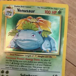 Pokemon TCG Venusaur 15/102 Base Set Holo Rare 1999-2000 - Image 3