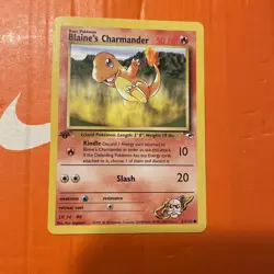 Pokemon TCG Blaine's Charmander 61/132 1st Edition Gym Heroes Common WOTC - Image 3