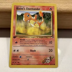Pokemon TCG Blaine's Charmander 61/132 1st Edition Gym Heroes Common WOTC - Image 5