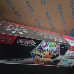 Sam’s Club Exclusive Pokemon Prismatic Evolutions Surprise Box & Booster Bundle - Image 1