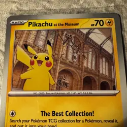 Pikachu At The Museum, Pokemon X Natural History Museum Jumbo Promo - SEALED - Image 2