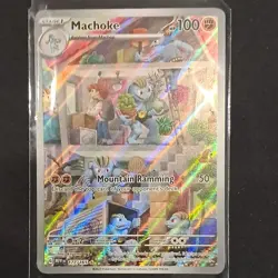 Pokemon Machoke 177/165 SV151 Holo Stage 1 Illustration Rare HP100 50ATK - Image 1