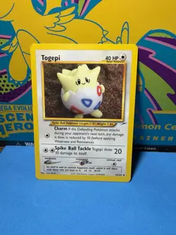 Pokemon TCG Togepi Neo Destiny Unlimited Uncommon Card 56/105 LP - Image 1