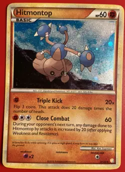 Pokemon Hitmontop 5/123 - Heart Gold Soul Silver Holo - Image 1