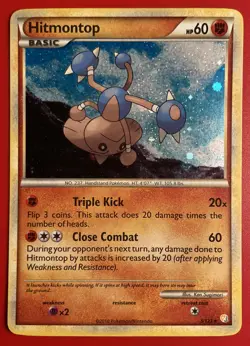 Pokemon Hitmontop 5/123 - Heart Gold Soul Silver Holo - Image 3