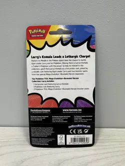 SEALED Pokemon Mega Evolution Ascended Heroes Gym Leader Larry 2‑Pack Blister - Image 2