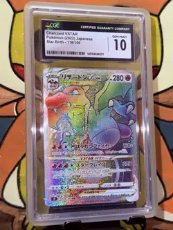Charizard Vstar 118/100 Hyper Rare 2022 Pokemon Star Birth CGC Gem Mint 10 - Image 1