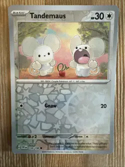 Tandemaus 159/198 Reverse Holo Common Pokemon TCG Scarlet & Violet Base Set - Image 1
