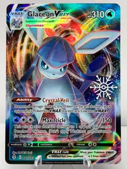 Pokemon Glaceon VMAX 041/203 Evolving Skies SWSH Holiday Calendar ULTRA RARE - Image 2