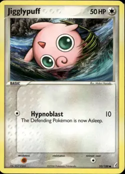 Jigglypuff 53/100 Common EX Crystal Guardians Pokemon - Image 1