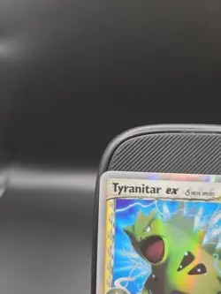 2006 Pokemon Tyranitar ex (Delta Species) 99/101 EX Dragon Frontiers Holo LP - Image 2