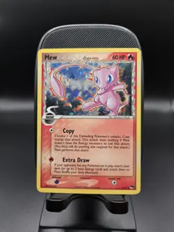 2007 Pokemon Mew (Delta Species) 3/17 POP Series 5 Holo Rare ERROR inverted back - Image 1