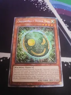 Chronomaly Nebra Disk 1st Edition Platinum Secret Rare RA04-EN213 Yu-Gi-Oh! - Image 1