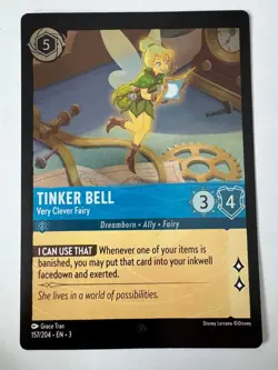 Disney Lorcana Tinker Bell - Very Clever Fairy | Oversized Promo Foil | NM/M - Image 1