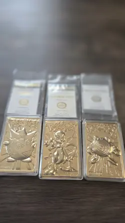 Pokemon 23K Gold Plated Trading Cards 1999 Burger King - Image 2