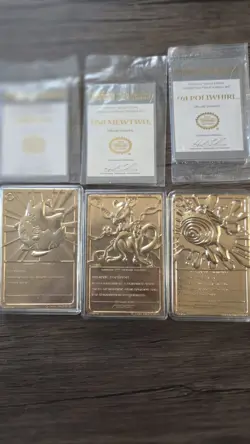 Pokemon 23K Gold Plated Trading Cards 1999 Burger King - Image 3