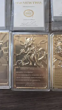 Pokemon 23K Gold Plated Trading Cards 1999 Burger King - Image 4