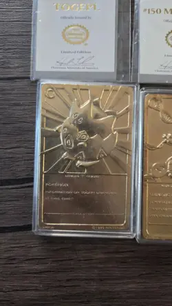 Pokemon 23K Gold Plated Trading Cards 1999 Burger King - Image 5
