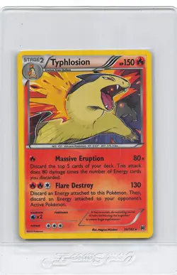 Typhlosion 20/162 - Breakthrough XY - Holo Rare - Pokemon Card - LP/MP - Image 1