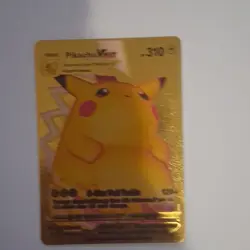 Pokemon Pikachu VMAX Gold Metal Full Art Foil Card HP 310 Electric Type - Image 4
