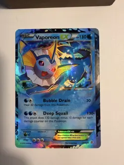 Pokemon TCG Vaporeon EX Holo Ultra Rare Card Generations 24/83 - Image 3