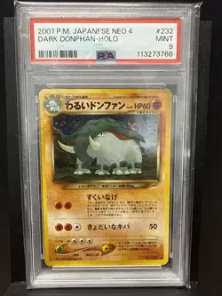 Pokemon Dark Donphan No.232 Holo Card Neo Destiny Series - Image 1