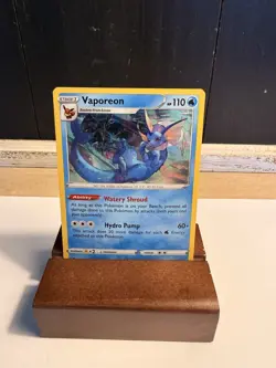 Pokemon TCG Vaporeon SWSH072 Black Star Promo Ultra Rare Holo Card - Image 1
