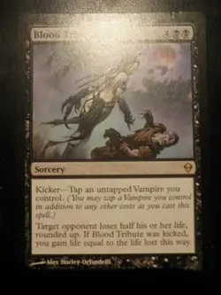 mtg magic blood tribute zendikar ENGLISH hommage de sang - Image 1