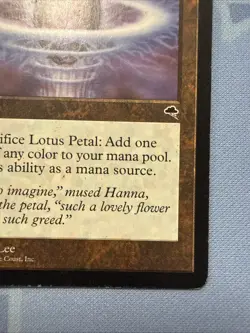 Lotus Petal - Tempest - Magic The Gathering - Vintage 1997 - Image 4