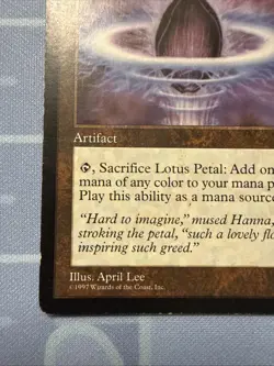 Lotus Petal - Tempest - Magic The Gathering - Vintage 1997 - Image 5