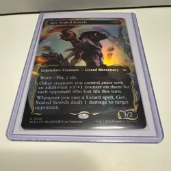 Gev, Scaled Scorch (Borderless) (Raised Foil) Bloomburrow Foil - Image 3