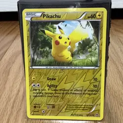 Pokemon Pikachu Reverse Holo Basic 48/162 Breakthrough LIGHT EDGE DAMAGE - Image 1