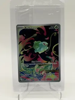 POKEMON BULBASAUR 133/132 MEGA EVOLUTION SEALED STAMPED ENHANCED PROMO HOLO NM - Image 1