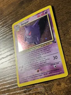 Gengar 5/62 Holo Rare Fossil Unlimited Pokemon TCG - Image 2