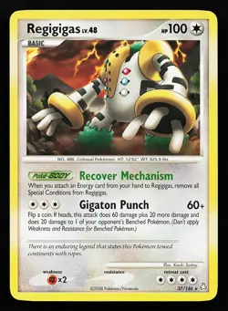 Regigigas 37/146 Rare Legends Awakened Pokemon Card - Image 1