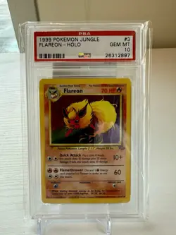 1999 Pokemon Flareon Holo #3 Jungle 1999 PSA 10 Gem Mint Ebay Authenticated - Image 1