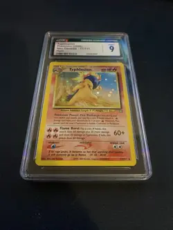 2000 POKEMON NEO GENESIS #17/111 TYPHLOSION HOLO CGC 9 - Image 3
