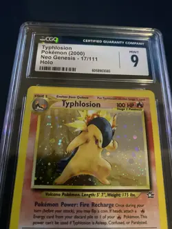 2000 POKEMON NEO GENESIS #17/111 TYPHLOSION HOLO CGC 9 - Image 4