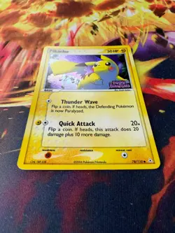 Pikachu 78/110 LP-NM Reverse Holo *STAMPED* Holon Phantoms 2006 Pokemon TCG - Image 2