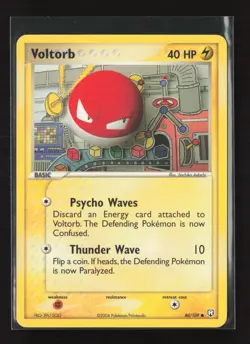 Voltorb 80/109 Common Team Rocket Returns Pokemon NM - Image 2