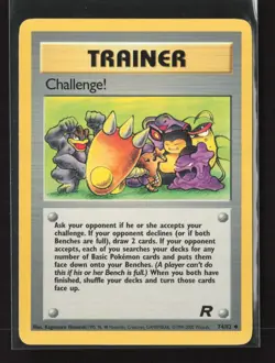 Challenge! 74/82 Uncommon Team Rocket Pokemon NM - Image 2