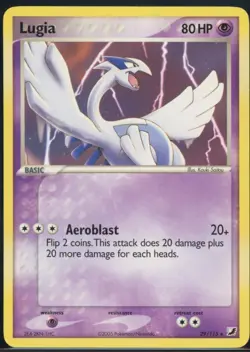 Lugia 29/115 Rare Unseen Forces Pokemon NM - Image 2