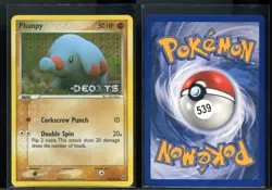 Phanpy 69/107 Reverse Holo Common Deoxys Pokemon NM - Image 1