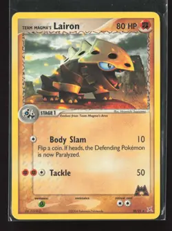 Team Magma's Lairon 20/95 Rare Team Magma vs Team Aqua Pokemon - Image 2