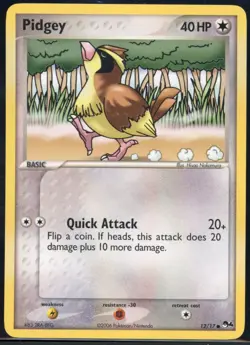 Pidgey 12/17 Common POP Series 4 Pokemon NM - Image 2