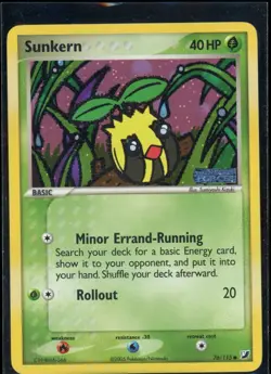 Sunkern 76/115 Reverse Holo Common Unseen Forces Pokemon NM - Image 2