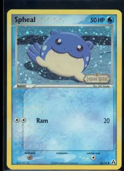 Spheal 65/92 Reverse Holo Common Legend Maker Pokemon NM - Image 2