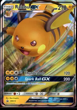 Raichu-GX SM213/248 Promo SM Black Star Promos Pokemon NM - Image 2